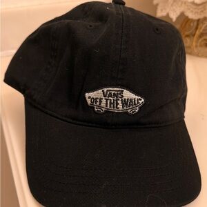 Vans Black Cap with Embroidered Logo